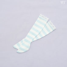 Load image into Gallery viewer, SDM Border Socks / Mini (Pale Blue)
