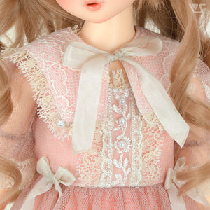 Lacy Tulle Dress (Rose) / Mini [PreOrder]