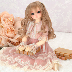 Lacy Tulle Dress (Rose) / Mini [PreOrder]