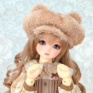 Bear Ears Newsboy Cap (Mocha)[PreOrder]