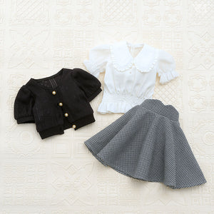 Monotone Blouse Coord Set