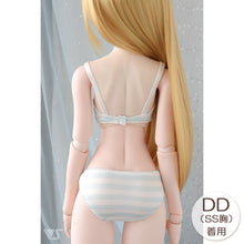 Load image into Gallery viewer, SS~M Bust Bra &amp; Panties Set (Blue Border)[PreOrder]
