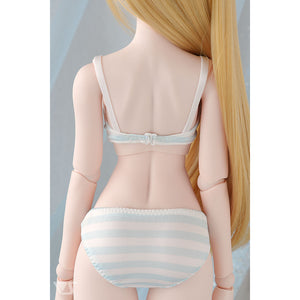 SS~M Bust Bra & Panties Set (Blue Border)[PreOrder]