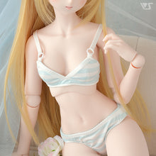 Load image into Gallery viewer, SS~M Bust Bra &amp; Panties Set (Blue Border)[PreOrder]
