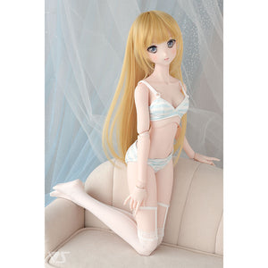 SS~M Bust Bra & Panties Set (Blue Border)[PreOrder]