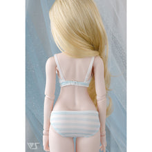 Load image into Gallery viewer, L Bust / DDdy Bra &amp; Panties Set (Blue Border)[PreOrder]
