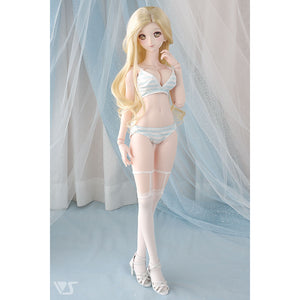 L Bust / DDdy Bra & Panties Set (Blue Border)[PreOrder]