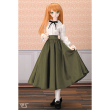 Load image into Gallery viewer, Classical Flare Skirt (Moss Green)[PreOrder]
