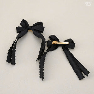 Ribbon Clips (Double / Black)[PreOrder]