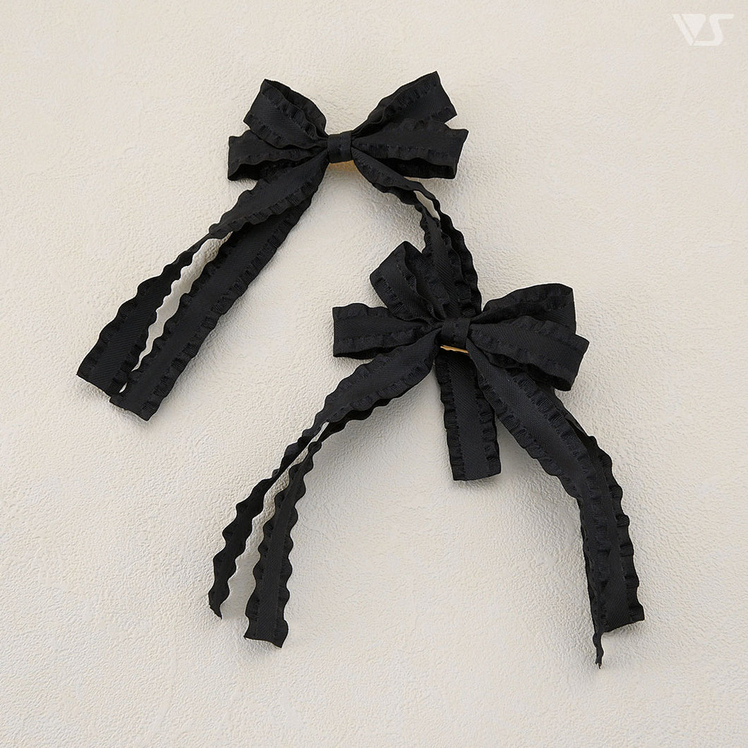 Ribbon Clips (Double / Black)[PreOrder]