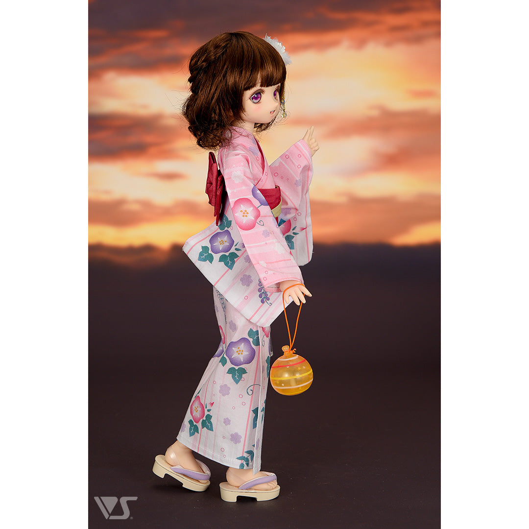 Modern Drawstring Bag & Geta Sandals Set (Light Pink) / Mini