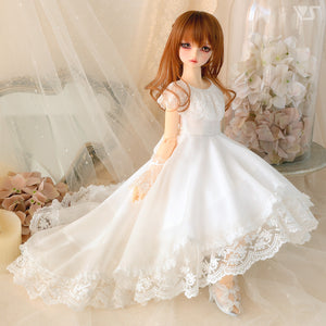 SD Long Back Dress (White)