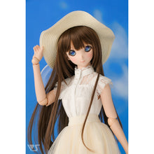 Load image into Gallery viewer, White Straw Hat (Wave Brim / White Ribbon)
