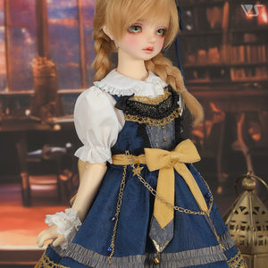 Etoile Pinafore Dress Set / Mini (Navy)[PreOrder]