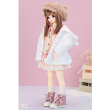 Load image into Gallery viewer, Bear ear fur coat (strawberry milk)mini[PreOrder]
