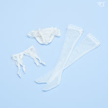 Load image into Gallery viewer, Lacy Garter Set (Mesh/White) - Mini [PreOrder]
