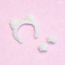 Load image into Gallery viewer, Cat ear headband &amp; cuff set (white)[PreOrder]
