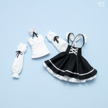 Load image into Gallery viewer, Suspender lace-up skirt set (black) - mini [PreOrder]
