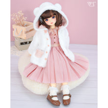 Load image into Gallery viewer, Bear ear fur coat (strawberry milk)mini[PreOrder]
