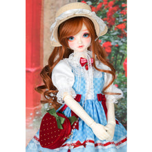 Load image into Gallery viewer, Bergère hat (beige with white ribbon)[PreOrder]
