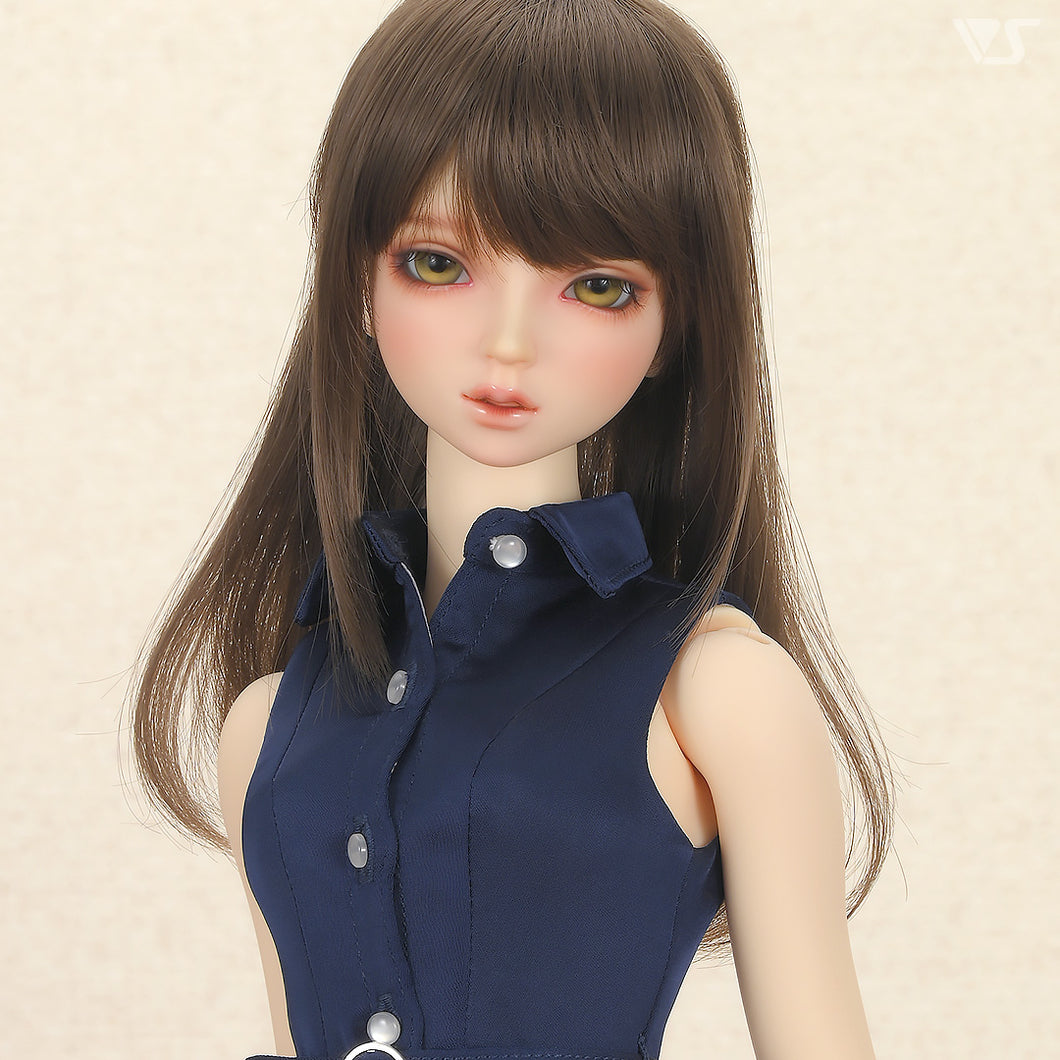 Long Shirt Dress Set (Navy)[PreOrder]