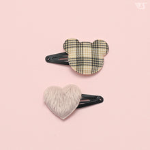 Load image into Gallery viewer, Bear clip set (cream)[PreOrder]
