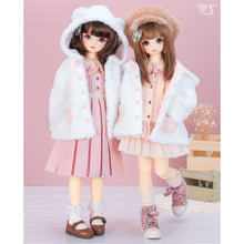 Load image into Gallery viewer, Bear ear fur coat (strawberry milk)mini[PreOrder]
