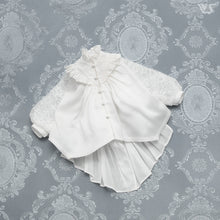 Load image into Gallery viewer, Lace-up flared shirt (white) - mini [PreOrder]
