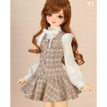 Load image into Gallery viewer, Checked Jumper Skirt Set (Mocha)[PreOrder]
