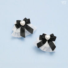 Load image into Gallery viewer, Sleeve ties (organza, black ribbon)[PreOrder]
