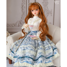 Load image into Gallery viewer, Wrap skirt (Toile de Jouy/blue)[PreOrder]
