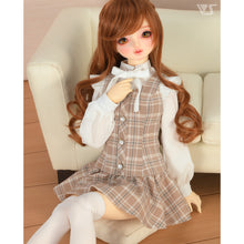 Load image into Gallery viewer, Checked Jumper Skirt Set (Mocha)[PreOrder]

