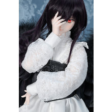 Load image into Gallery viewer, Lace-up flared shirt (white)[PreOrder]
