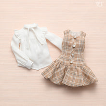 Load image into Gallery viewer, Checked Jumper Skirt Set (Mocha) - Mini [PreOrder]
