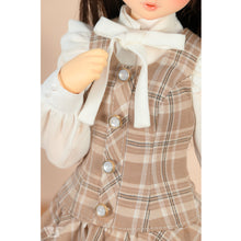 Load image into Gallery viewer, Checked Jumper Skirt Set (Mocha) - Mini [PreOrder]
