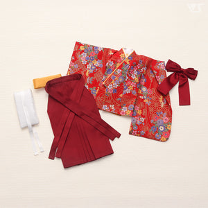 Gorgeous Hakama Set / Mini (Red)[PreOrder]