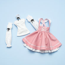 Load image into Gallery viewer, Suspender lace-up skirt set (pink)[PreOrder]

