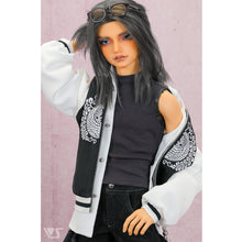 Load image into Gallery viewer, Big silhouette sukajan jacket (black, glittering wings)[PreOrder]
