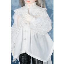 Load image into Gallery viewer, Lace-up flared shirt (white) - mini [PreOrder]
