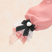 Load image into Gallery viewer, Sleeve ties (organza, black ribbon)[PreOrder]
