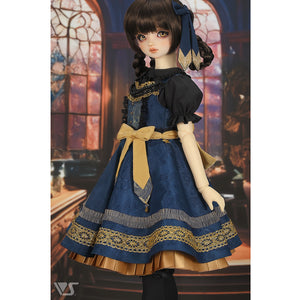 Etoile Pinafore Dress Set (Navy)[PreOrder]