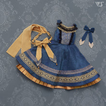 Load image into Gallery viewer, Etoile Pinafore Dress Set (Navy)[PreOrder]
