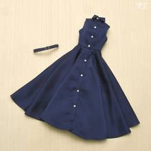 Load image into Gallery viewer, Long Shirt Dress Set (Navy)[PreOrder]
