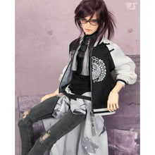 Load image into Gallery viewer, Big silhouette sukajan jacket (black, glittering wings)[PreOrder]
