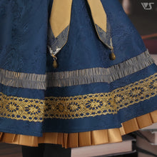 Load image into Gallery viewer, Etoile Pinafore Dress Set (Navy)[PreOrder]
