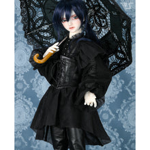 Load image into Gallery viewer, Frilled shoulder blouse (black)[PreOrder]

