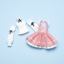 Load image into Gallery viewer, Suspender lace-up skirt set (pink) - mini [PreOrder]
