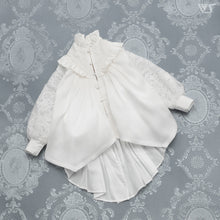 Load image into Gallery viewer, Lace-up flared shirt (white)[PreOrder]
