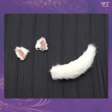 Load image into Gallery viewer, White Fox Ears &amp; Tail [PreOrder]
