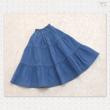 Load image into Gallery viewer, Denim Tiered Skirt
